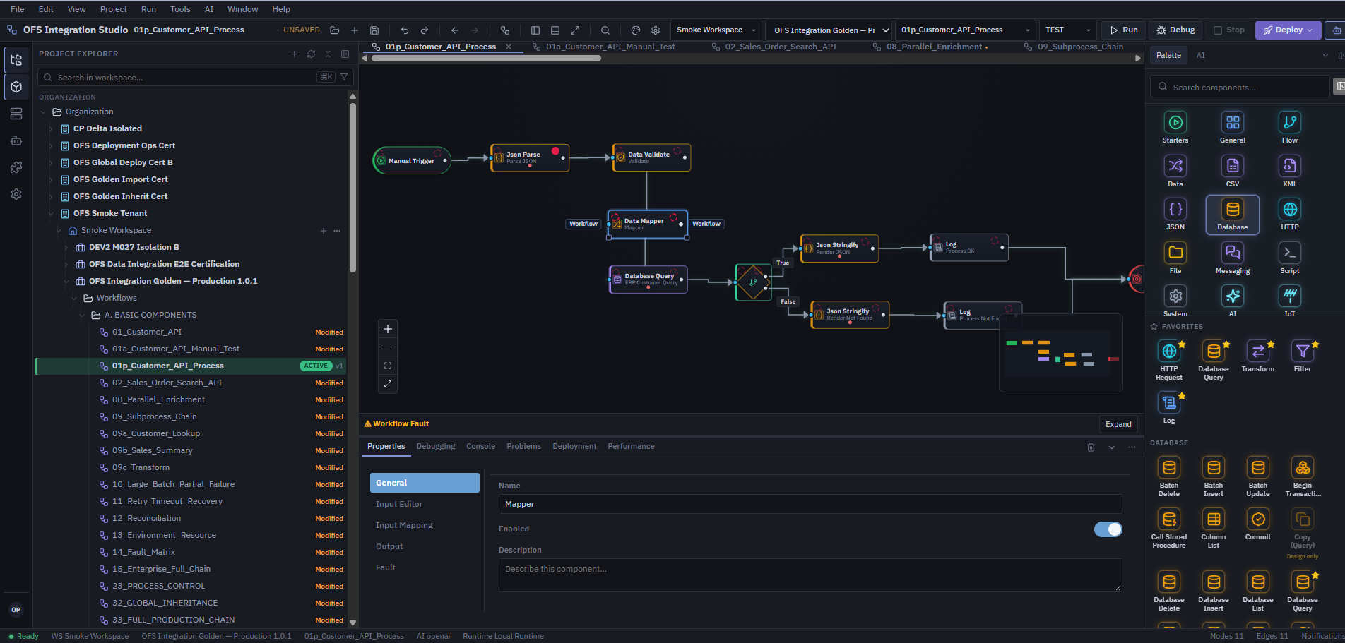 OFS Integration Studio Canvas